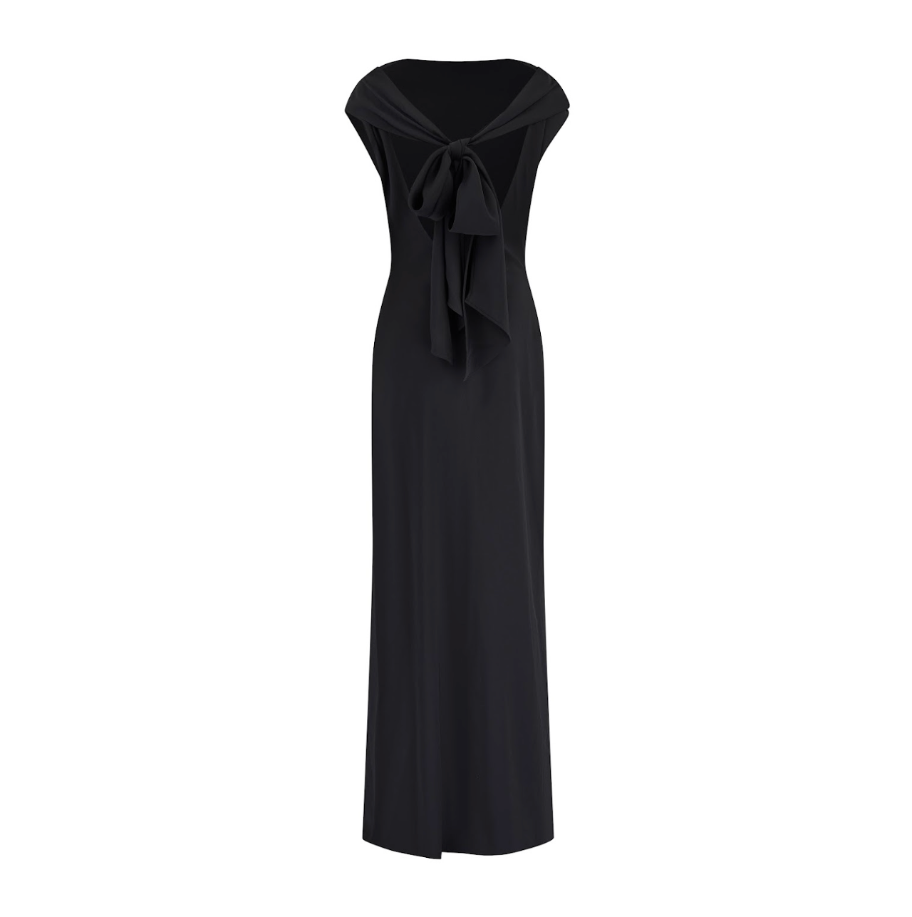 Maxi Dress Women's Drape Long Dress Plain Black