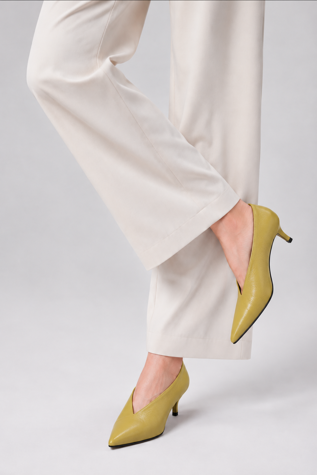 Women's High Heel Pumps V Cut Design