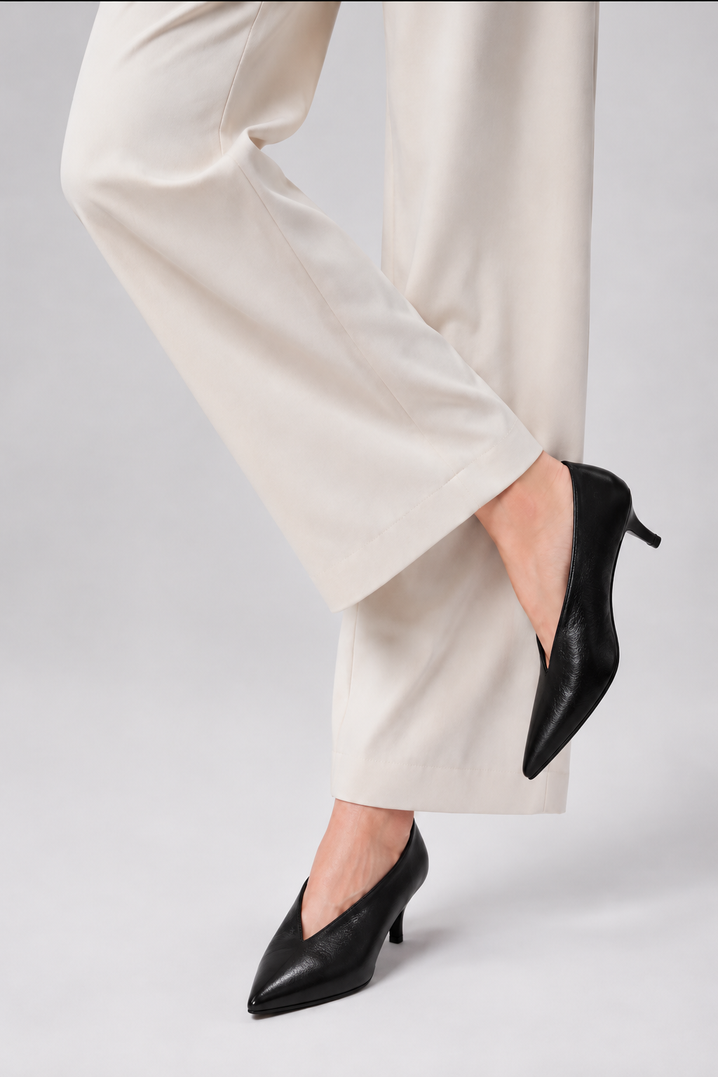 Women's High Heel Pumps V Cut Design
