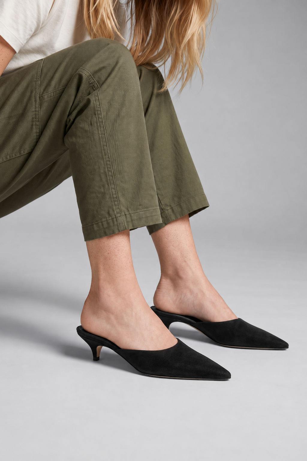Women's Slingback Pumps Mid High Heels