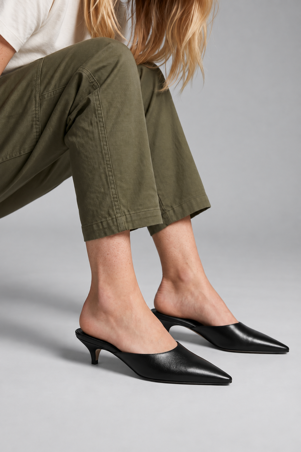 Women's Slingback Pumps Mid High Heels