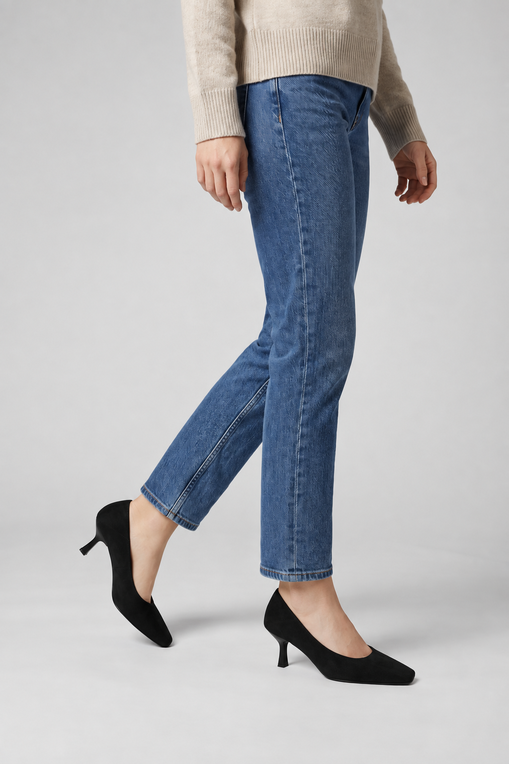 Women's Office Pumps Square Toe Thin Heel