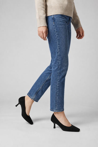 Women's Office Pumps Square Toe Thin Heel