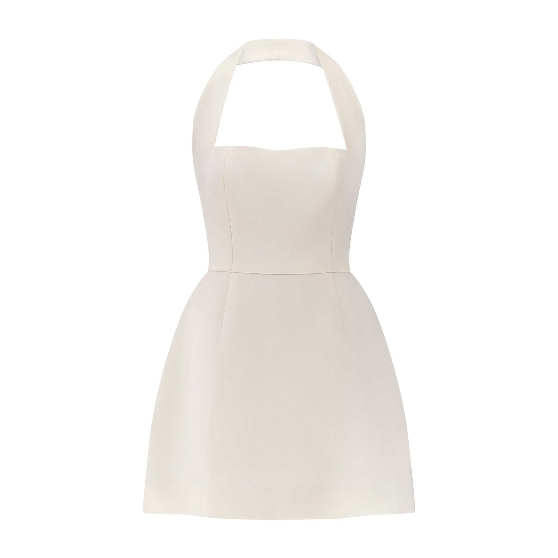 Dam Mini Klänning Halterneck 100% Bomull Sommarklänning 5