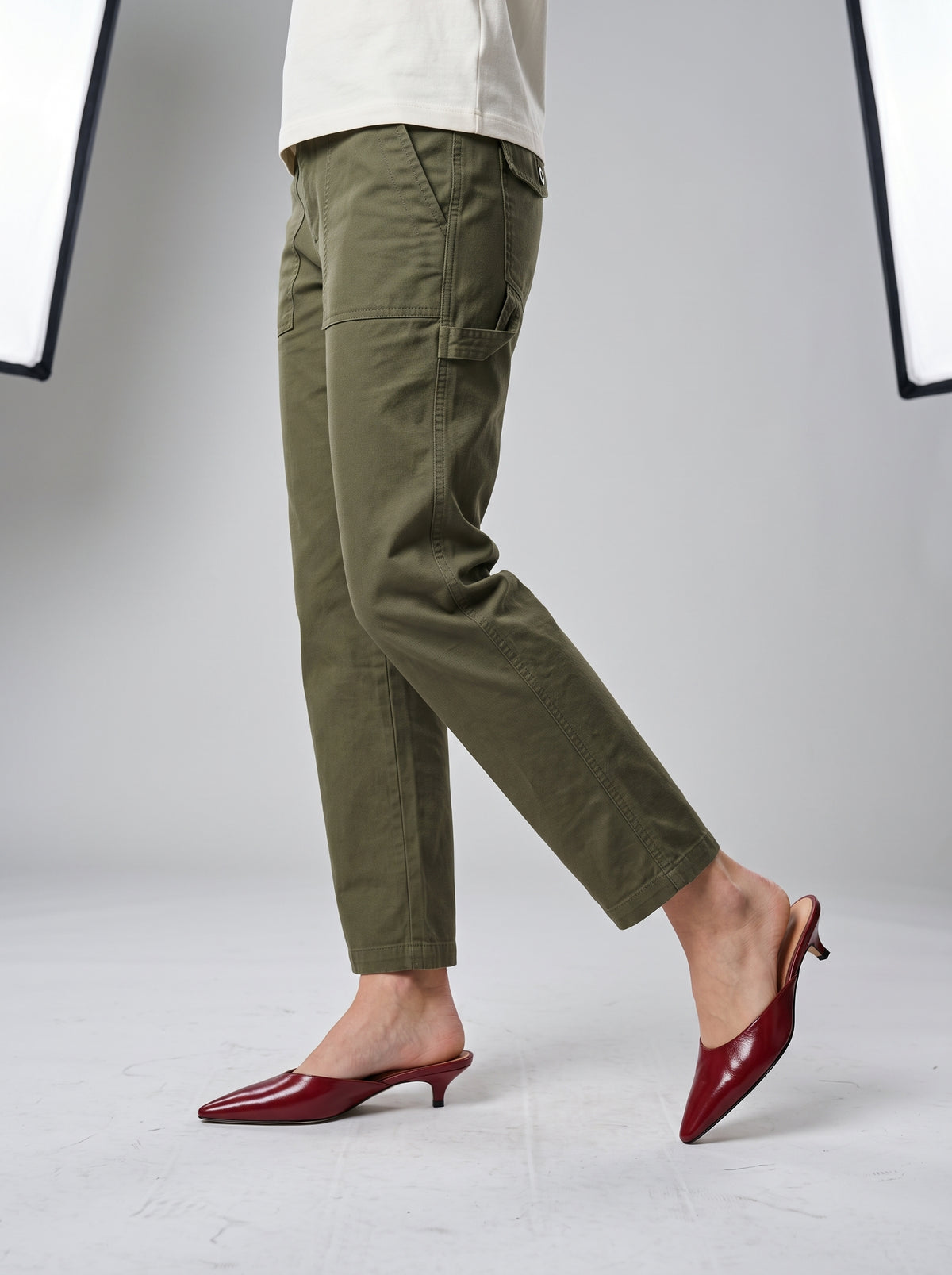 Women's Slingback Pumps Mid High Heels