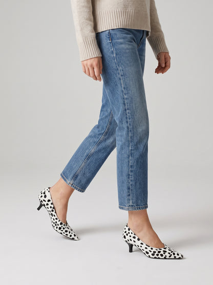 Women's Mid High Heel Dress Pumps Pointed Toe