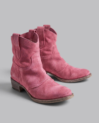 Women's Ankle Boots Western Style with Pull Tabs