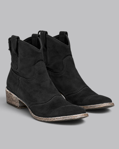 Women's Ankle Boots Western Style with Pull Tabs