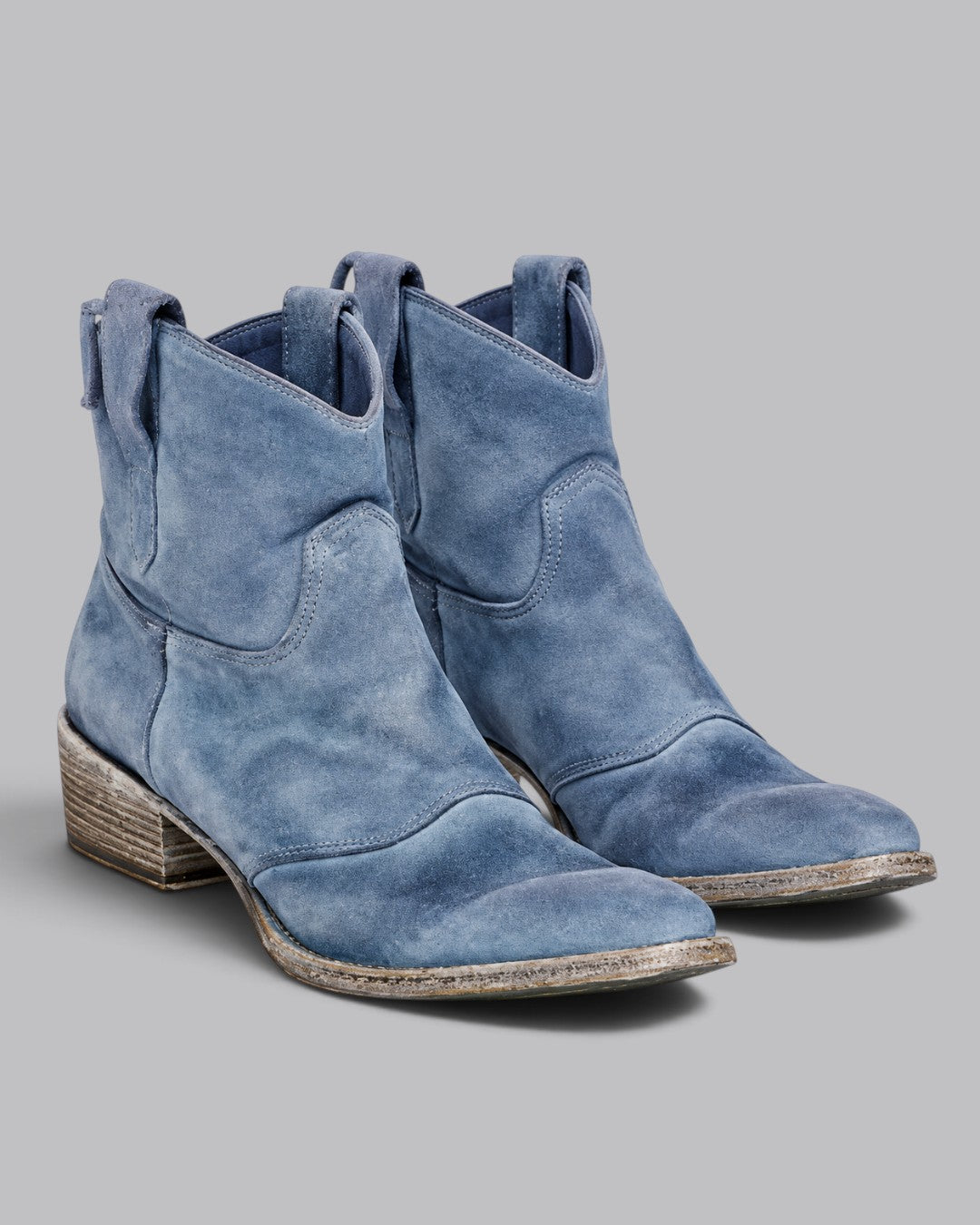 Women's Ankle Boots Western Style with Pull Tabs