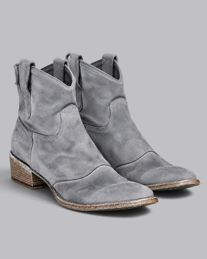 Women's Ankle Boots Western Style with Pull Tabs