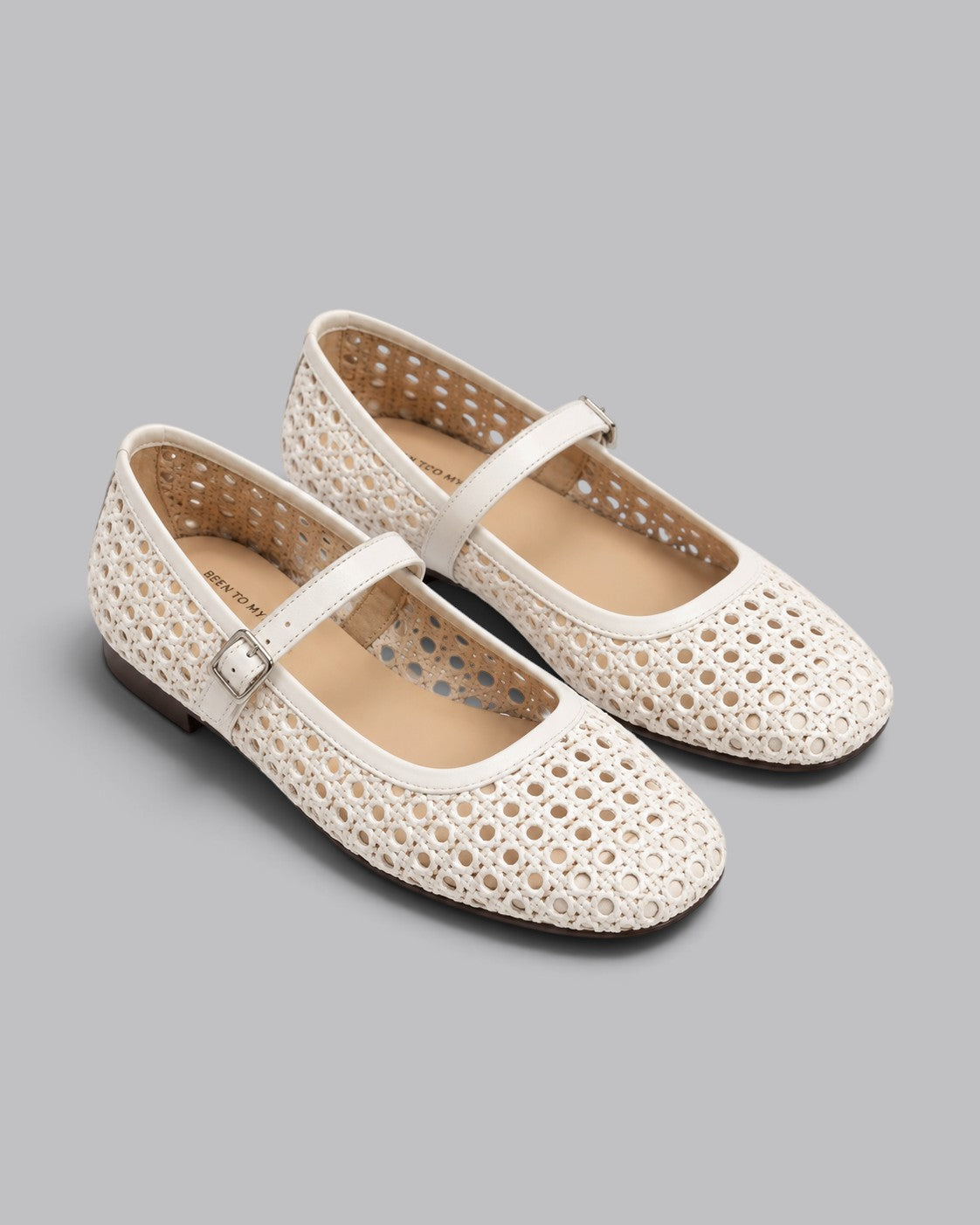 Women's Mary Jane Flats Woven Crochet Design