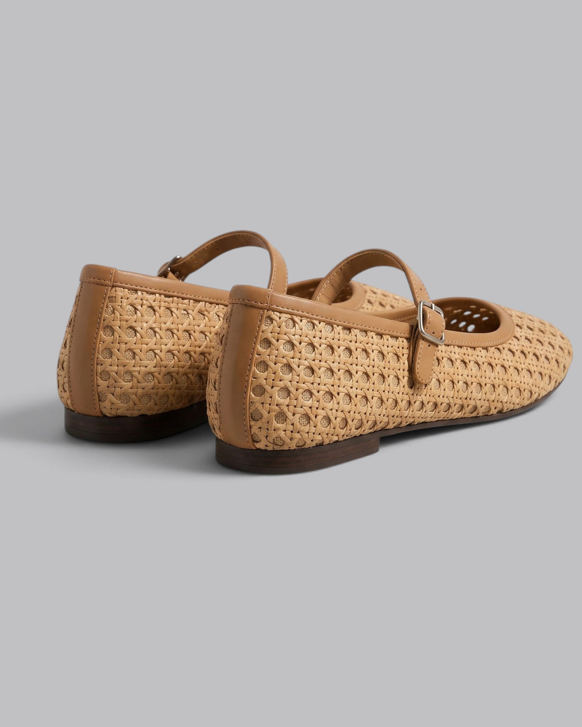 Women's Mary Jane Flats Woven Crochet Design