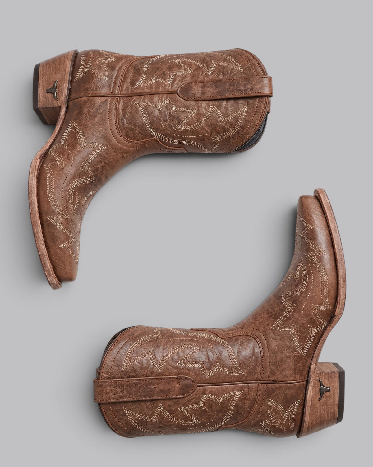 Women's Mid-Calf Boots Western Embroidered Design