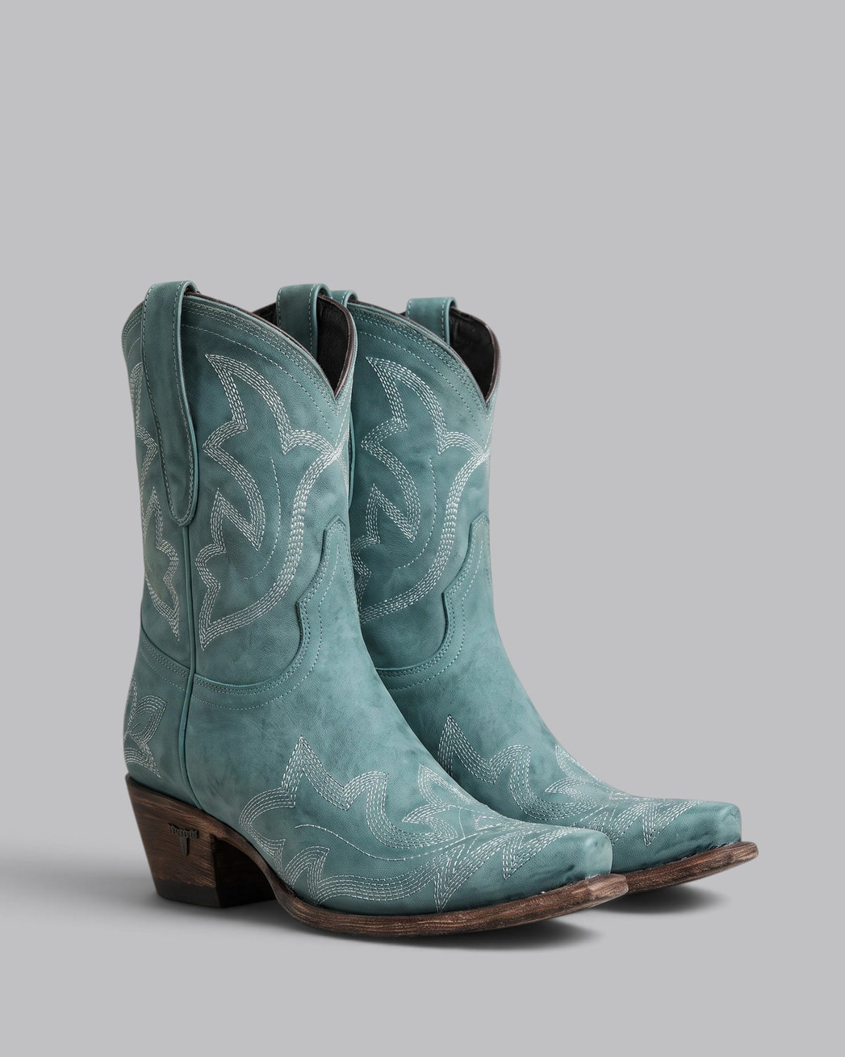 Women's Mid-Calf Boots Western Embroidered Design