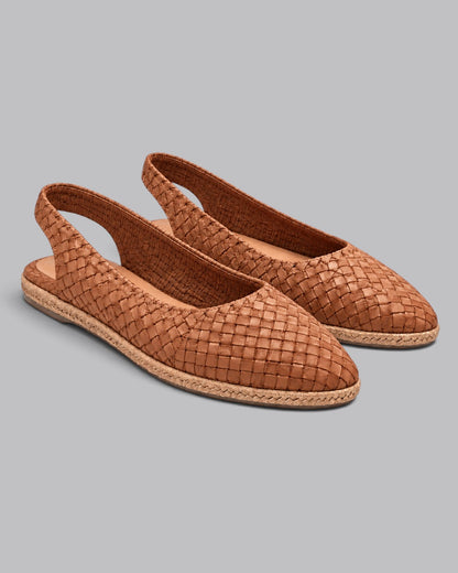 Women's Slingback Flats Woven Style