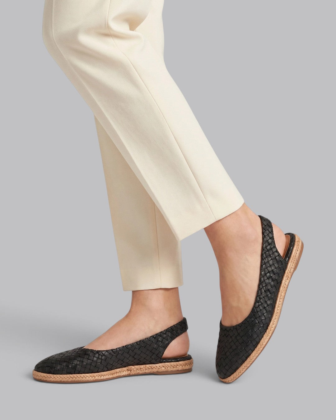 Women's Slingback Flats Woven Style