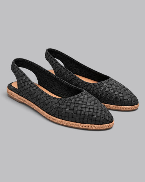 Women's Slingback Flats Woven Style