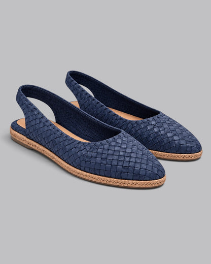 Women's Slingback Flats Woven Style