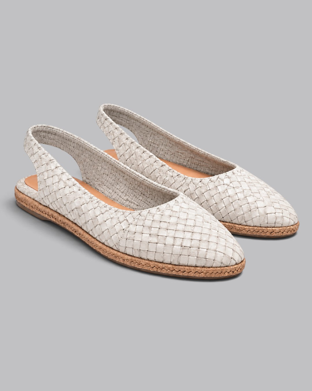 Women's Slingback Flats Woven Style