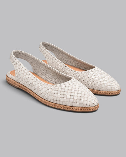 Women's Slingback Flats Woven Style