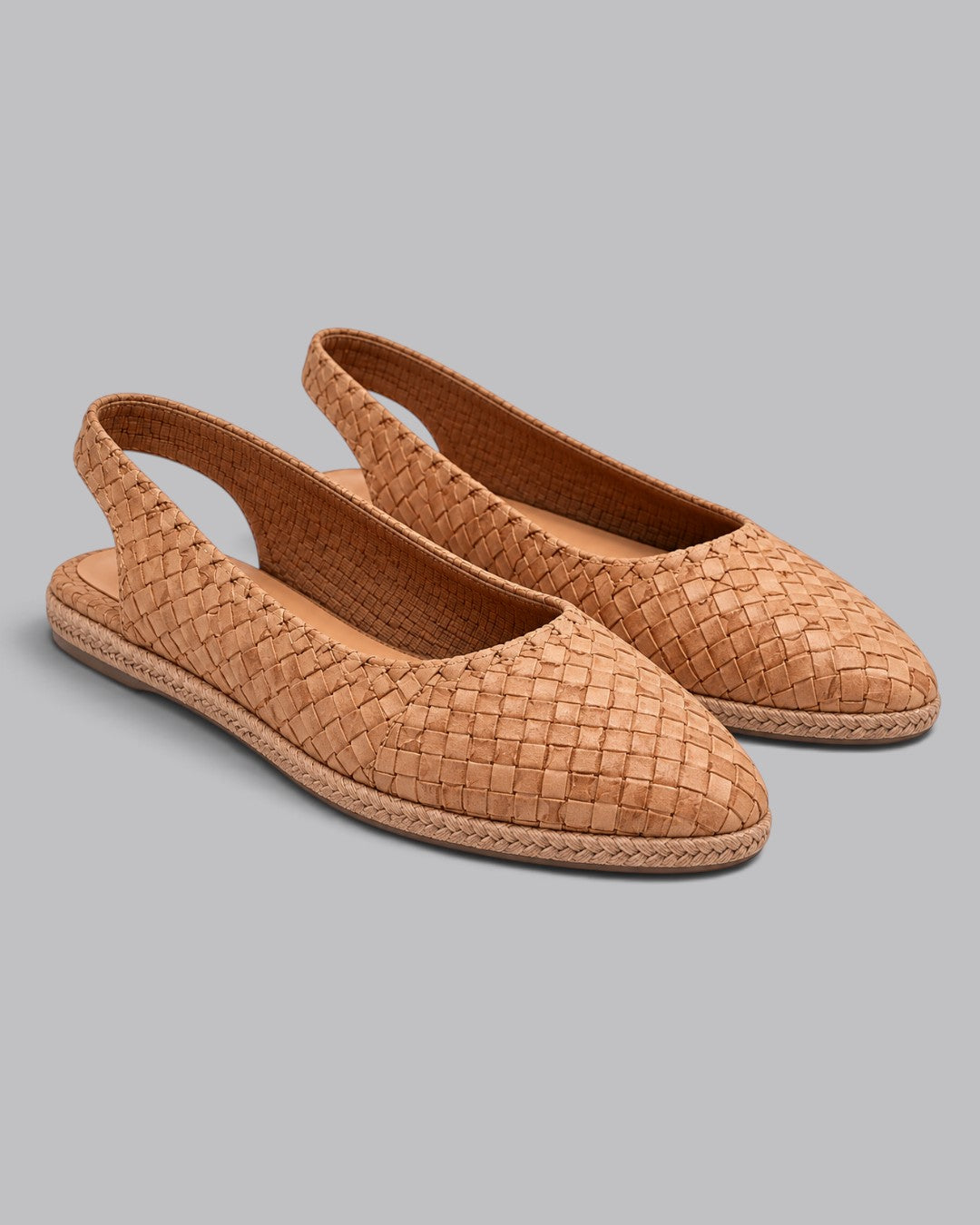Women's Slingback Flats Woven Style