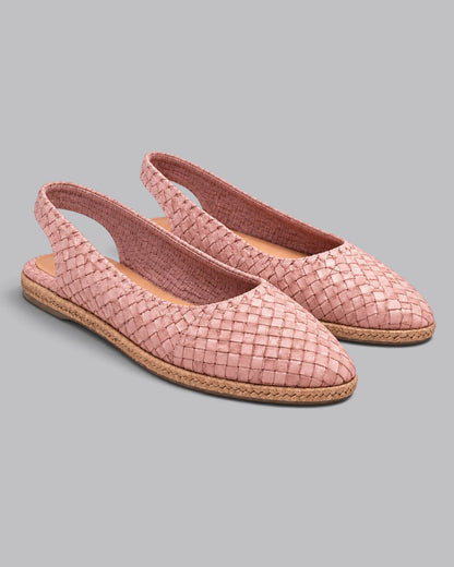 Women's Slingback Flats Woven Style