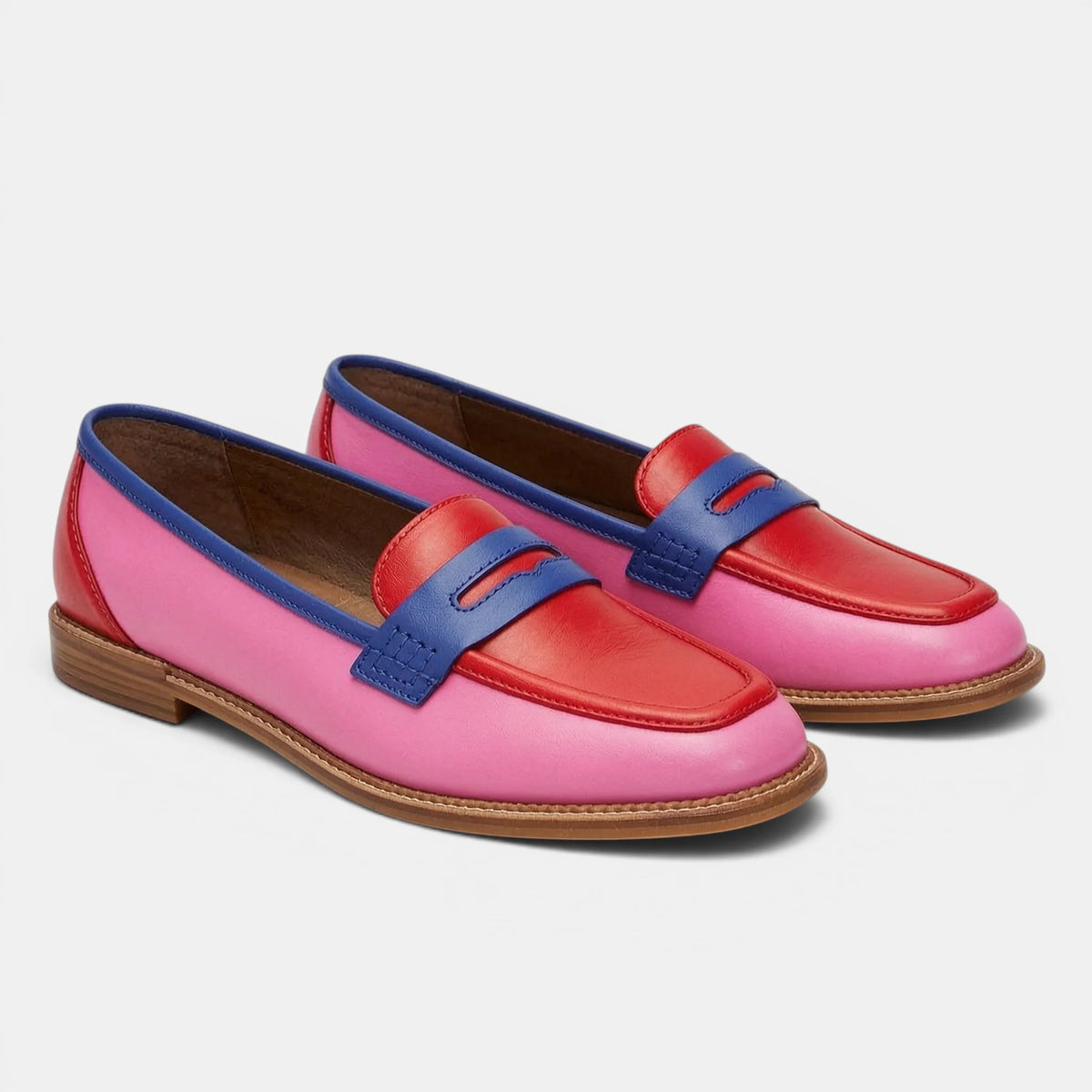 Women's Black Penny Loafers Classic Slip-On Design 6