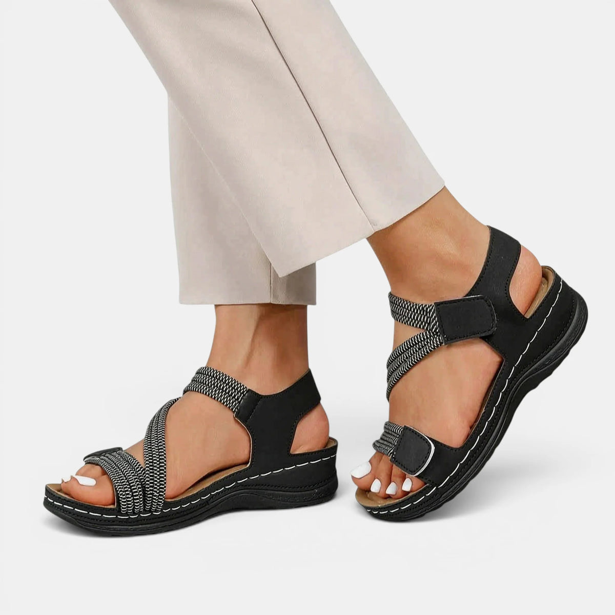 Women's Casual Flat Sandals Adjustable Straps 1