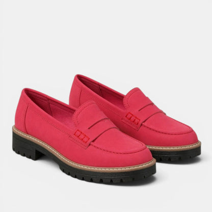 Women's Chunky Loafers Slip-On Penny Style 11