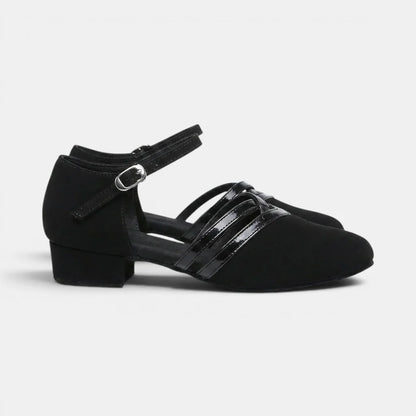 Women's Dance Shoes Ankle Strap Low Heel 0