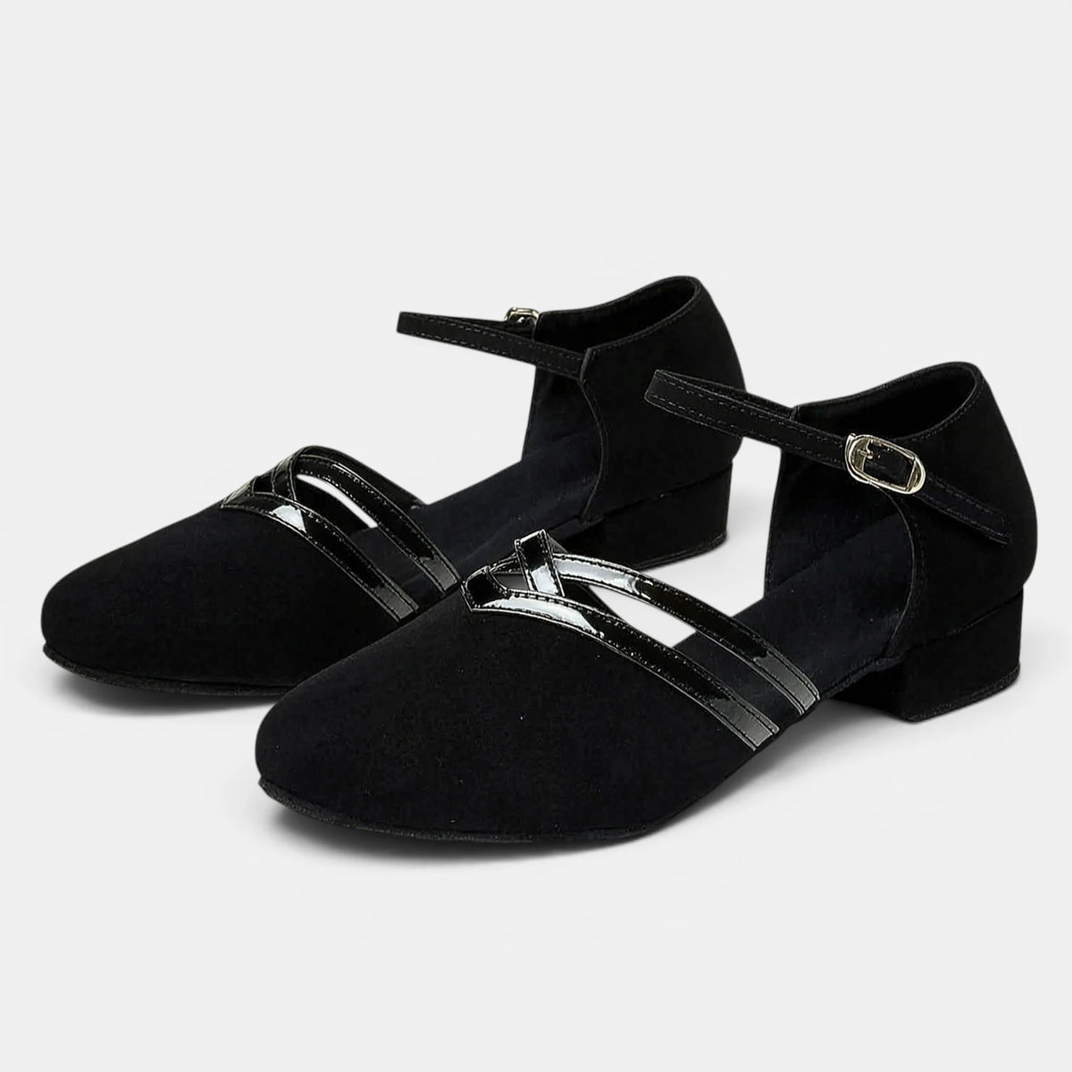 Women's Dance Shoes Ankle Strap Low Heel 3