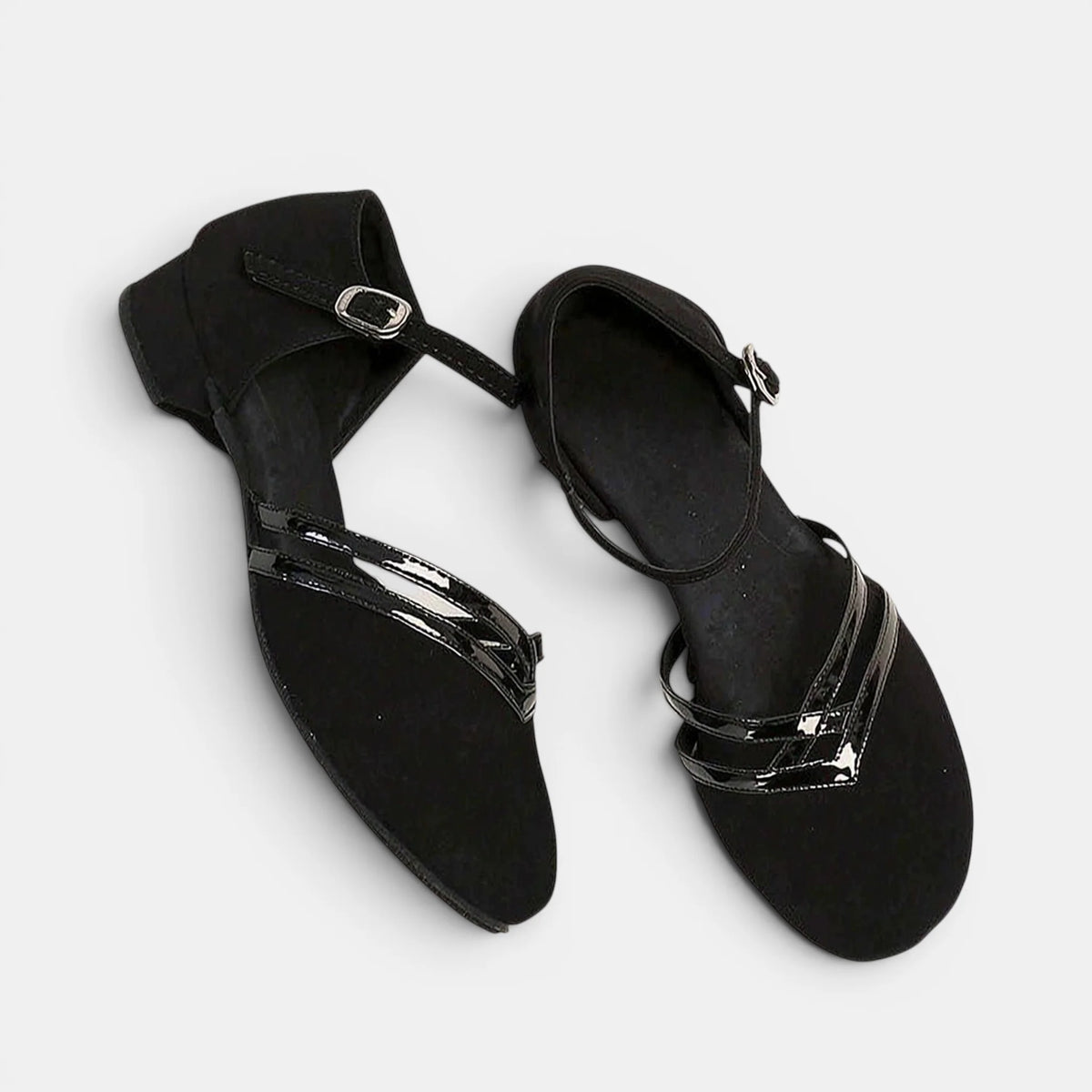 Women's Dance Shoes Ankle Strap Low Heel 4