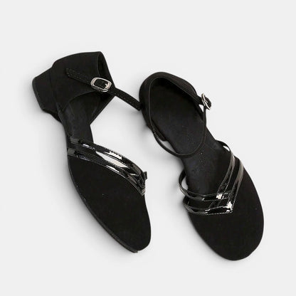 Women's Dance Shoes Ankle Strap Low Heel 4