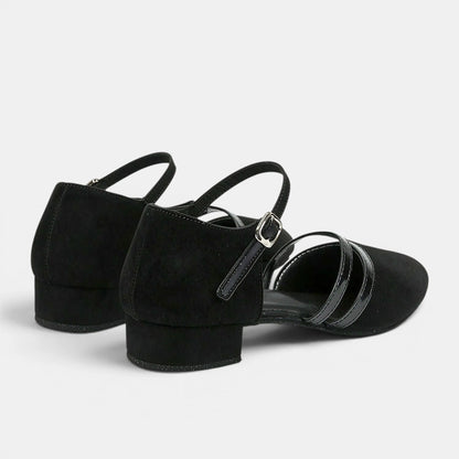 Women's Dance Shoes Ankle Strap Low Heel 5