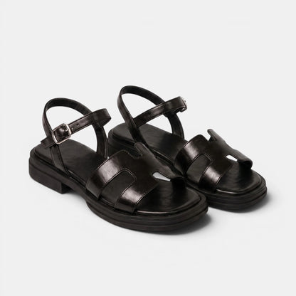 Women's Flat Sandals Open Toe with Adjustable Ankle Strap 2