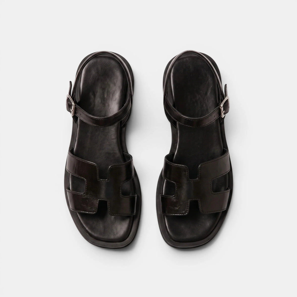 Women's Flat Sandals Open Toe with Adjustable Ankle Strap 4
