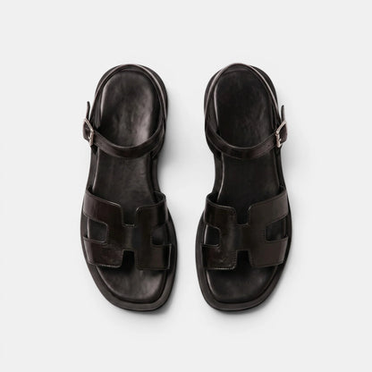 Women's Flat Sandals Open Toe with Adjustable Ankle Strap 4