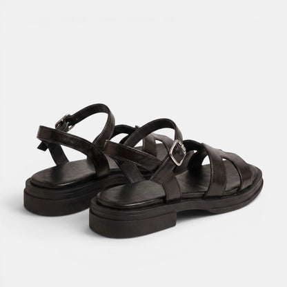 Women's Flat Sandals Open Toe with Adjustable Ankle Strap 5