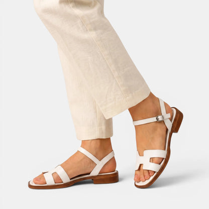 Women's Flat Sandals Open Toe with Adjustable Ankle Strap 7