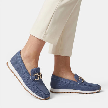 Women's Loafers Casual Slip-On with Horsebit Accent 1