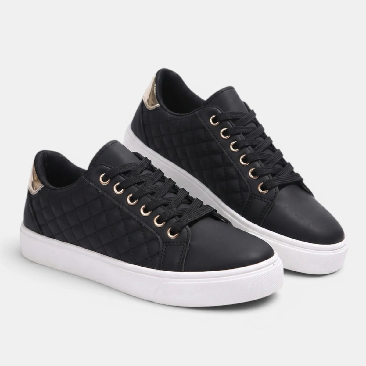 Women's Low Top Sneakers Quilted Design 2