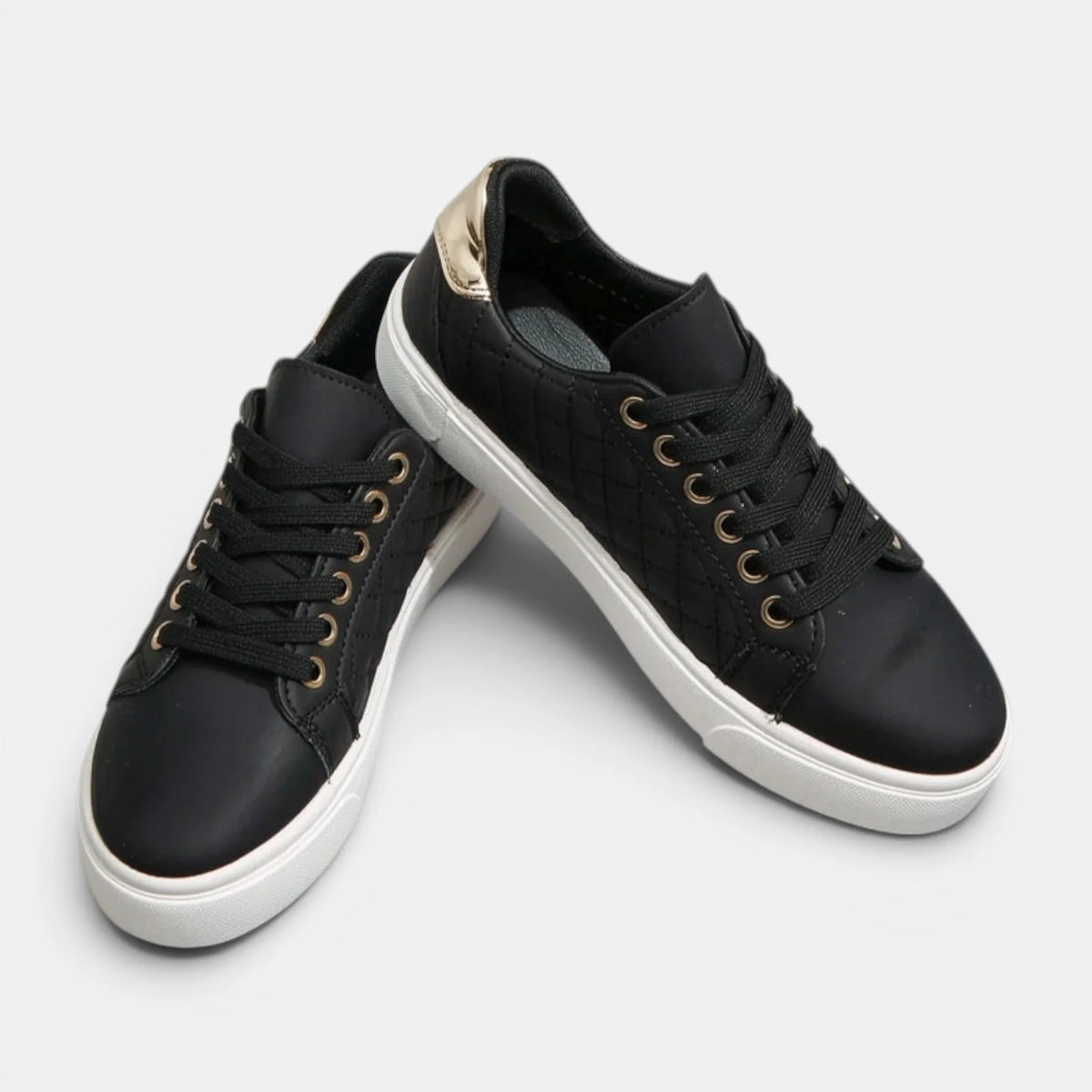 Women's Low Top Sneakers Quilted Design 3