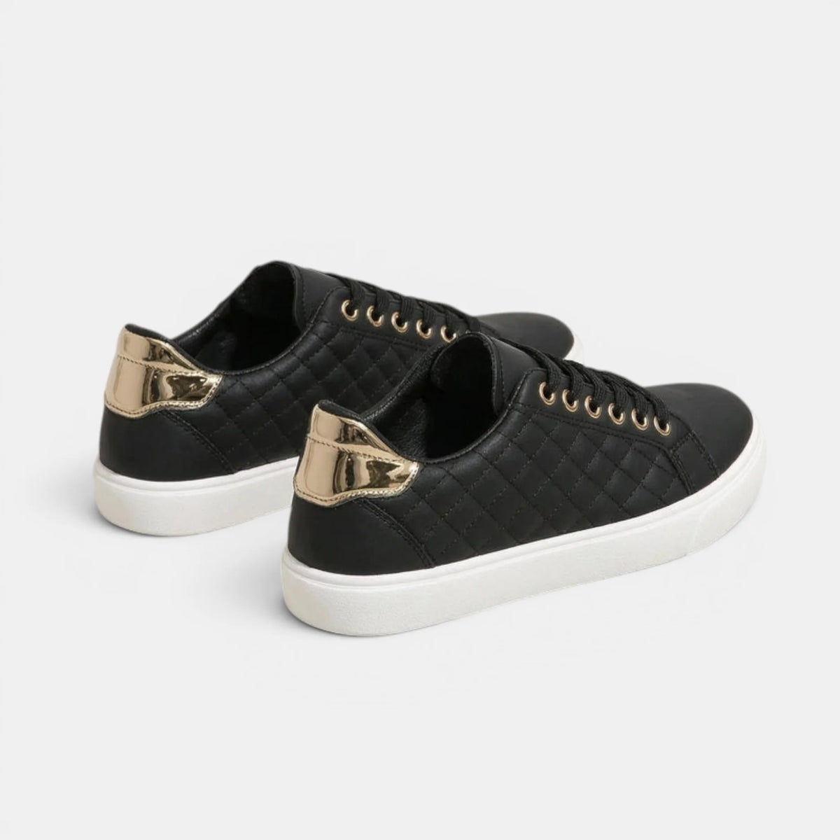 Women's Low Top Sneakers Quilted Design 4