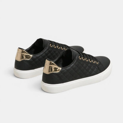 Women's Low Top Sneakers Quilted Design 4