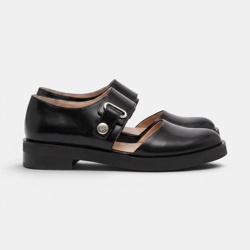 Women's Mary Jane Shoes Classic Round Toe with Buckle Strap 0