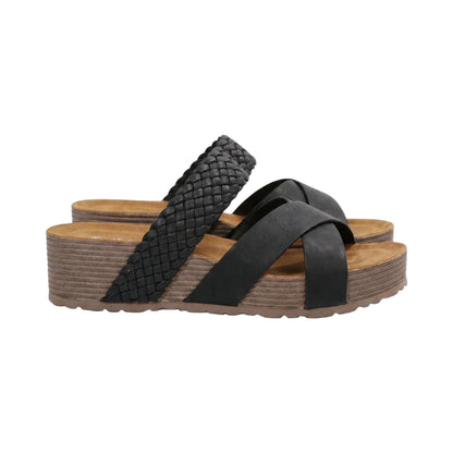 Women's Platform Sandals Open Toe Cross Strap Design 0