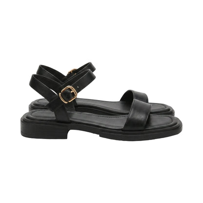 Women's Sandals Open Toe Adjustable Buckle Strap Low Heel 0