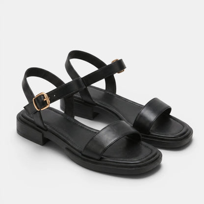 Women's Sandals Open Toe Adjustable Buckle Strap Low Heel 2