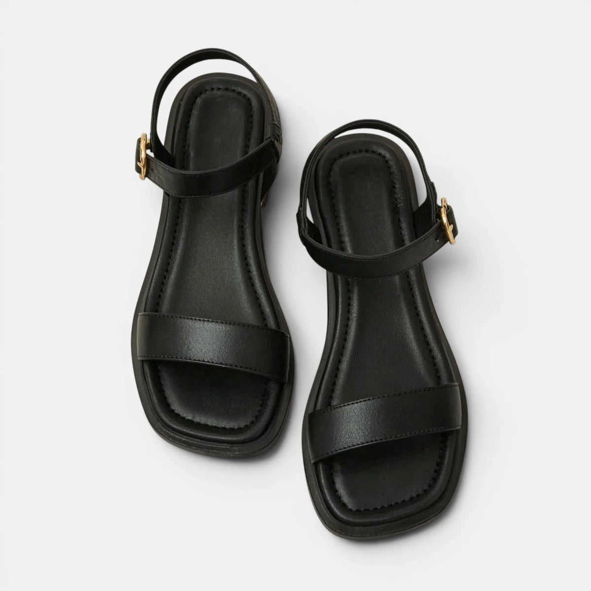 Women's Sandals Open Toe Adjustable Buckle Strap Low Heel 4