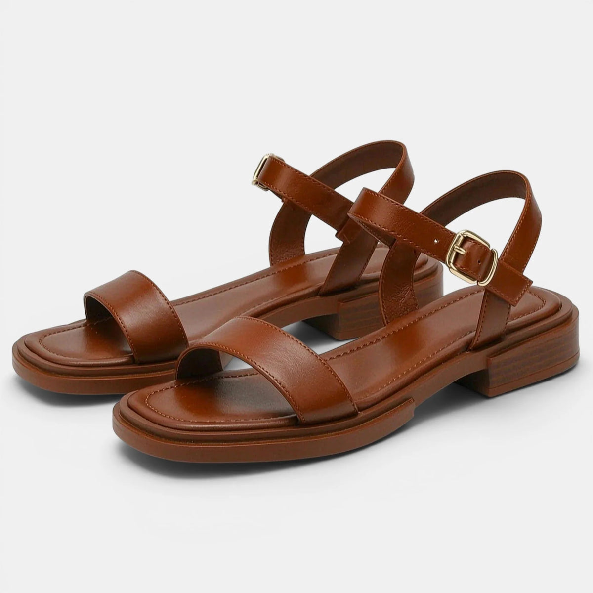 Women's Sandals Open Toe Adjustable Buckle Strap Low Heel 6